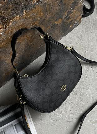 Сумка багет coach kleo черный
