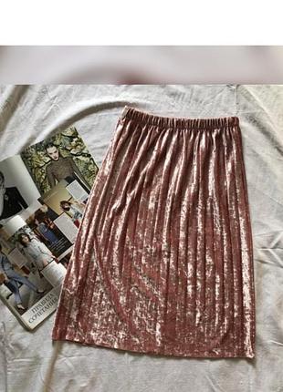Велюрова спідниця