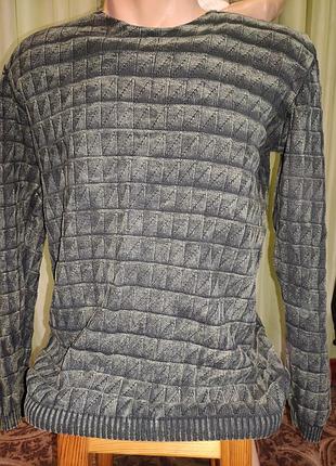 Джемпер стрейч чоловічий 
" варений" бренду
 " dulger"( турція), l, коттон.