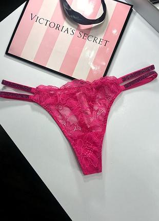 Трусики стрінги shine strap thong panty victoria’s secret