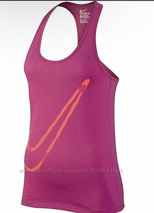 Рожева спортивна котонова майка nike