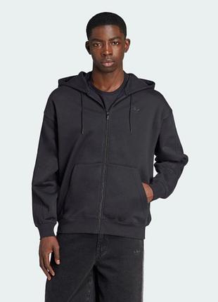 Чоловіча утеплена худі на блискавці толстовка adidas adicolor oversize full-zip