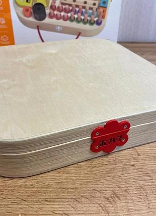 Дерев'яний конструктор будівельник для хлопчиків та дівчаток, будівельний набір кубиків 5