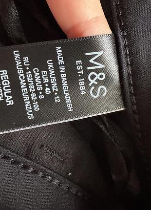 Класичні чорні брюки m&s 5