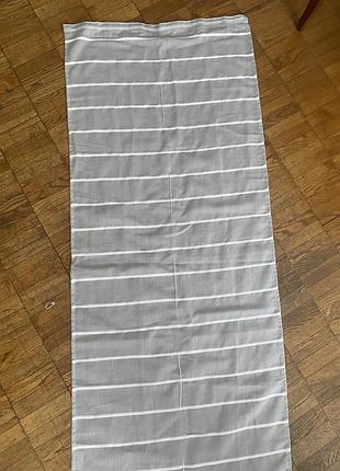 Римская штора (x2) из хлопковой ткани с тесьмой