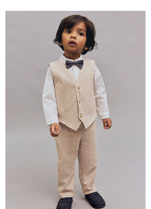 H&m святковий костюм із льону 110