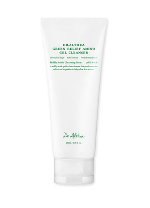 Нежный гель для умывания dr. althea green relief amino gel cleanser 100 мл