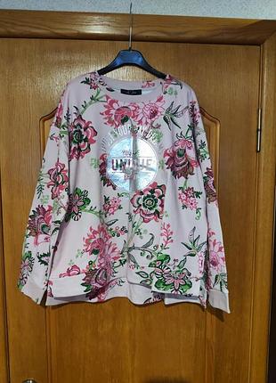 Джемпер в цветочный принт