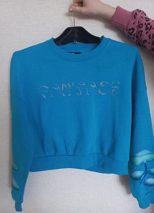 Свитшот женский укороченный cropp