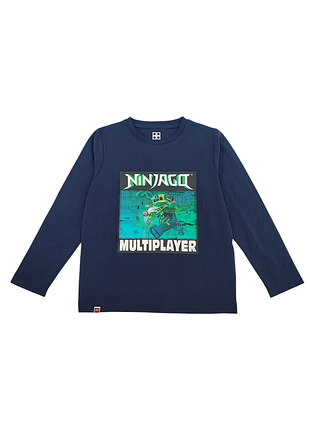 Дитячий лонгслів для хлопчика lego темно-синій (25090627)