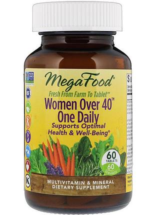 Витамины для женщин, mega food, 40+, 60 таблеток