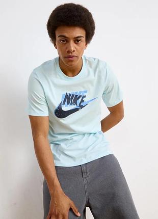 Футболка nike tee futura оригинал синяя s размер