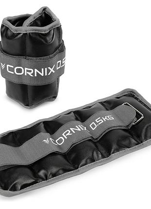 Утяжелители-манжеты для ног и рук cornix 2 x 0.5 кг xr-0394