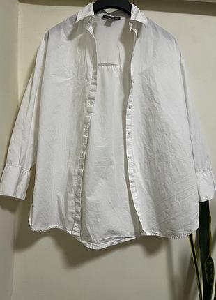 Сорочка оверсайз primark xs-s біла