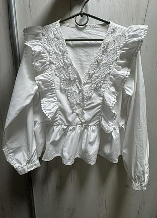 Блузка біла жіноча розмір xs/s