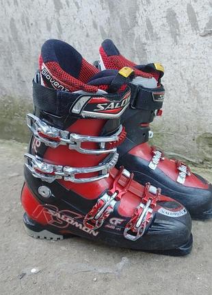 Ботинки лыжные salomon 42размер 27см