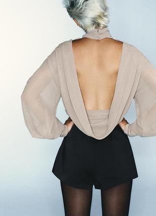 Боді zara з відкритою спиною