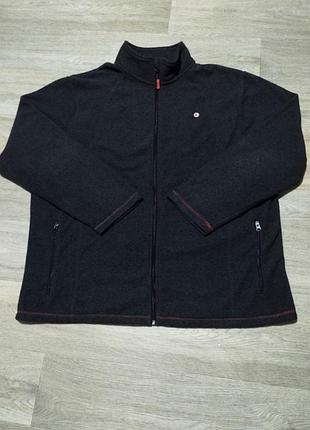 Чоловіча тепла флісова кофта на блискавці розмір xxxl