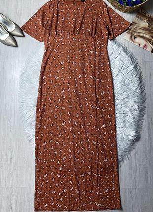 Ваня стан нової в мілкий рубчик / із розрізом спереду /міді максі плаття сарафан