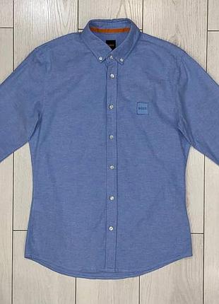 Чоловіча бавовняна сорочка hugo boss orange slim fit size m