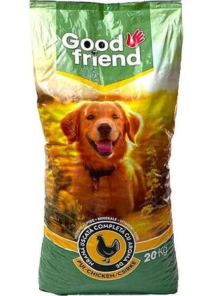 Сухой корм для собак 20кг со вкусом курицы тм good friend