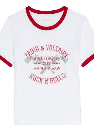 Футболка со стразами zadig&voltaire