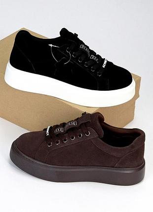 Кроссовки женские натуральная замшп