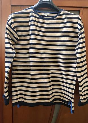 Полосатый хлопковый джемпер white stuff 5