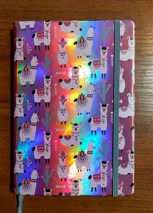 Блокнот в линию лама