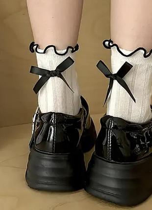 Шкарпетки жіночі шкарпетки з бантиком носки с бантиком