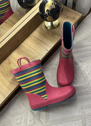 Гумові чоботи на дівчинку, чоботи з вушками, чоботи 32,  чоботи 31р