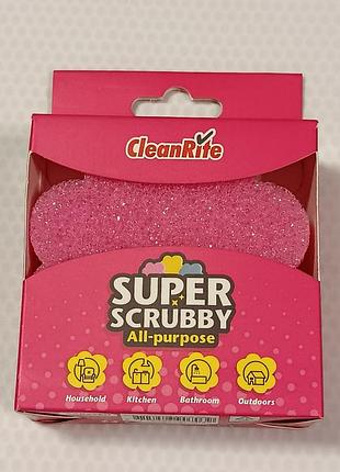 Универсальная губка для чистки cleanrite super scrubby.