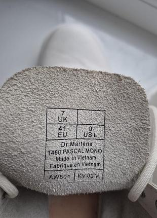 Ботинки черевики dr. martens 1460 pascal optical white virginia\оригинал 9