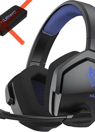 Беспроводная игровая bluetooth гарнитура nubwo g06 с микрофоном, полноразмерные наушники для гейминга синие