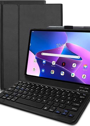 Клавиатурный чехол для lenovo tab m10 plus (3rd gen) 10.61" tb125fu/tb128fu/tb128xu qwertz съемный