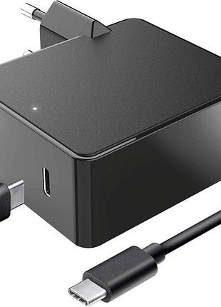 Зарядний пристрій 61 вт usb-c зарядка для macbook ноутбука планшета смартфона адаптер живлення з захистом від перенапруги замикань