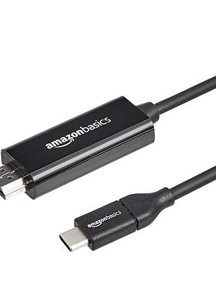 Кабель‑адаптер usb-c — hdmi 1,82 м thunderbolt 3 совместимый 4k@30hz черный для монитора проектора телевизора