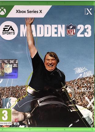 Игра madden nfl 23 для xbox series x, спортивная видеоигра об американском футболе, диск симулятор для консоли