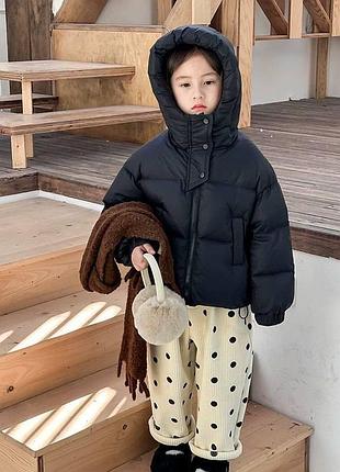 Куртка 113, р.100,110,120,130,140,150, синтепон+нейлон, черный