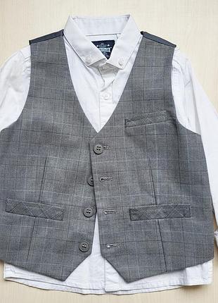 Рубашка с жилеткой next