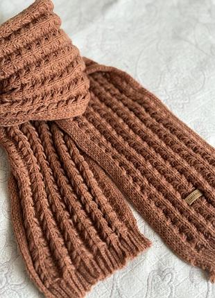 Зимовий вʼязаний шарфунісекс handmade