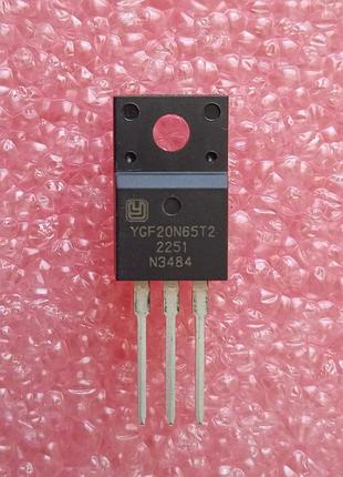 Транзистор ygf20n65t2 to-220f 650v 20a trench field stop igbt