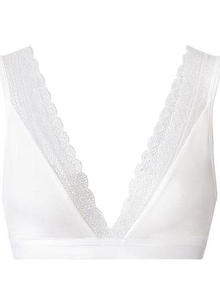 Бюстгальтер бралетт с волокнами морских водорослей seacell для женщины esmara lycra® 434960 l белый