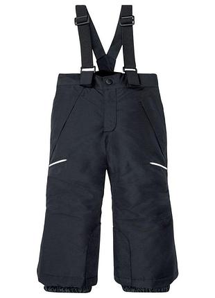 Теплый полукомбинезон мембранный (3000мм) для мальчика crivit bionic-finish® eco 335817 086-92 см (12-24 months) черный