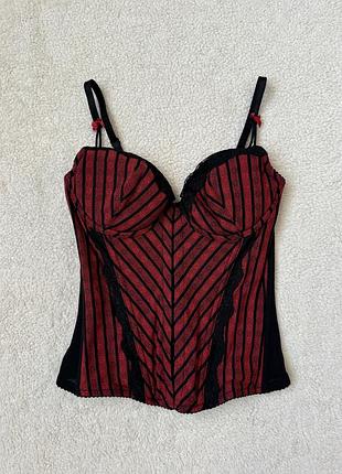 Корсет бордо