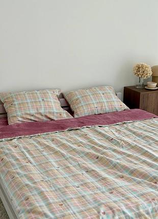 Постіль сатин/плюш у розмірах під пошив