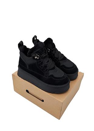 Арт 1269 ❄️зимові жіночі уггі чорні❄️