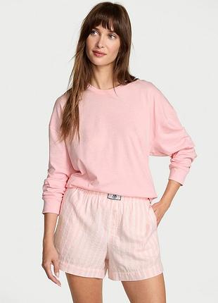 Victoria ́s victorias secret віктория сикрет піжама, костюм для дому flannel long-sleeve short tee-jama set