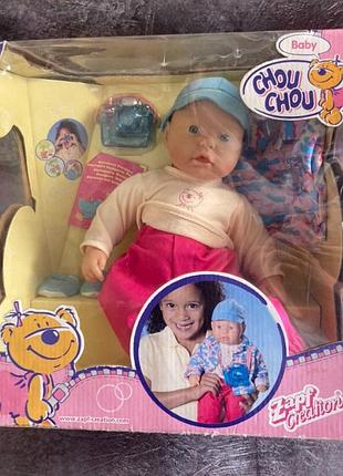 Лялька  пупс chou chou zapf ‘ їдемо у відпустку ʼ   36 см.