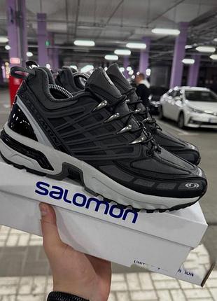 Кроссовки мужские salomon acs pro loawon серые зимние демисезонные осень-зима-весная кожа текстиль водонепроницаемый размер 41-46 новые 9102-4